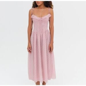 For Love & Lemons Maxine Midi Dress Large